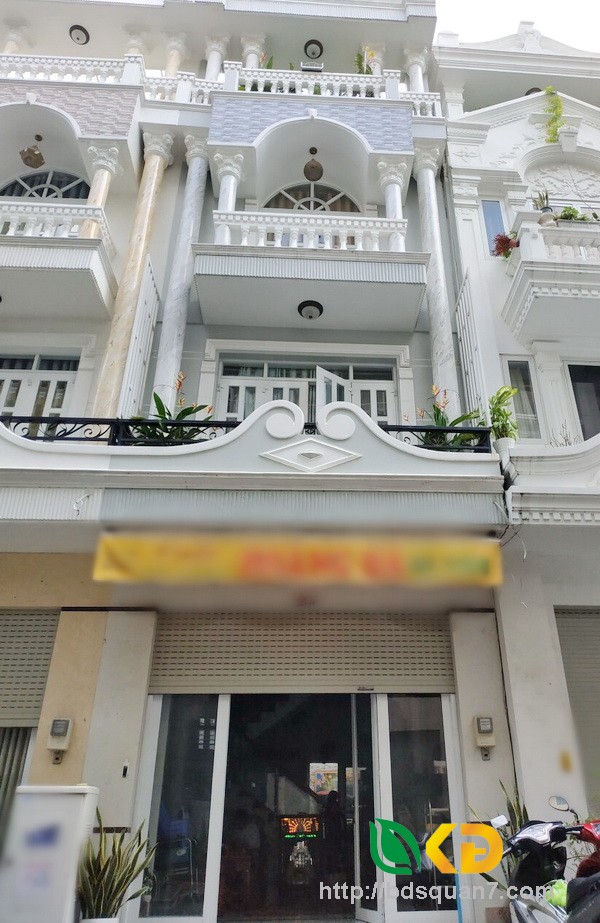 Bán nhà phố 4 tầng hẻm 8m KDC Hoàng Quốc Việt quận 7.