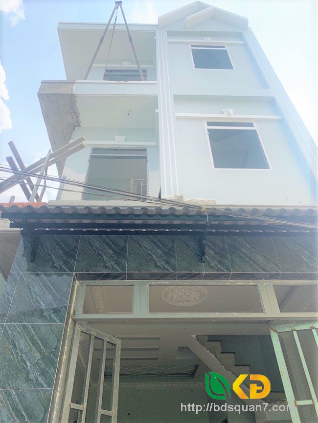 Bán nhà 2 lầu Lô nhì sắp hoàn thiện mặt tiền đường Huỳnh Tấn Phát Nhà Bè